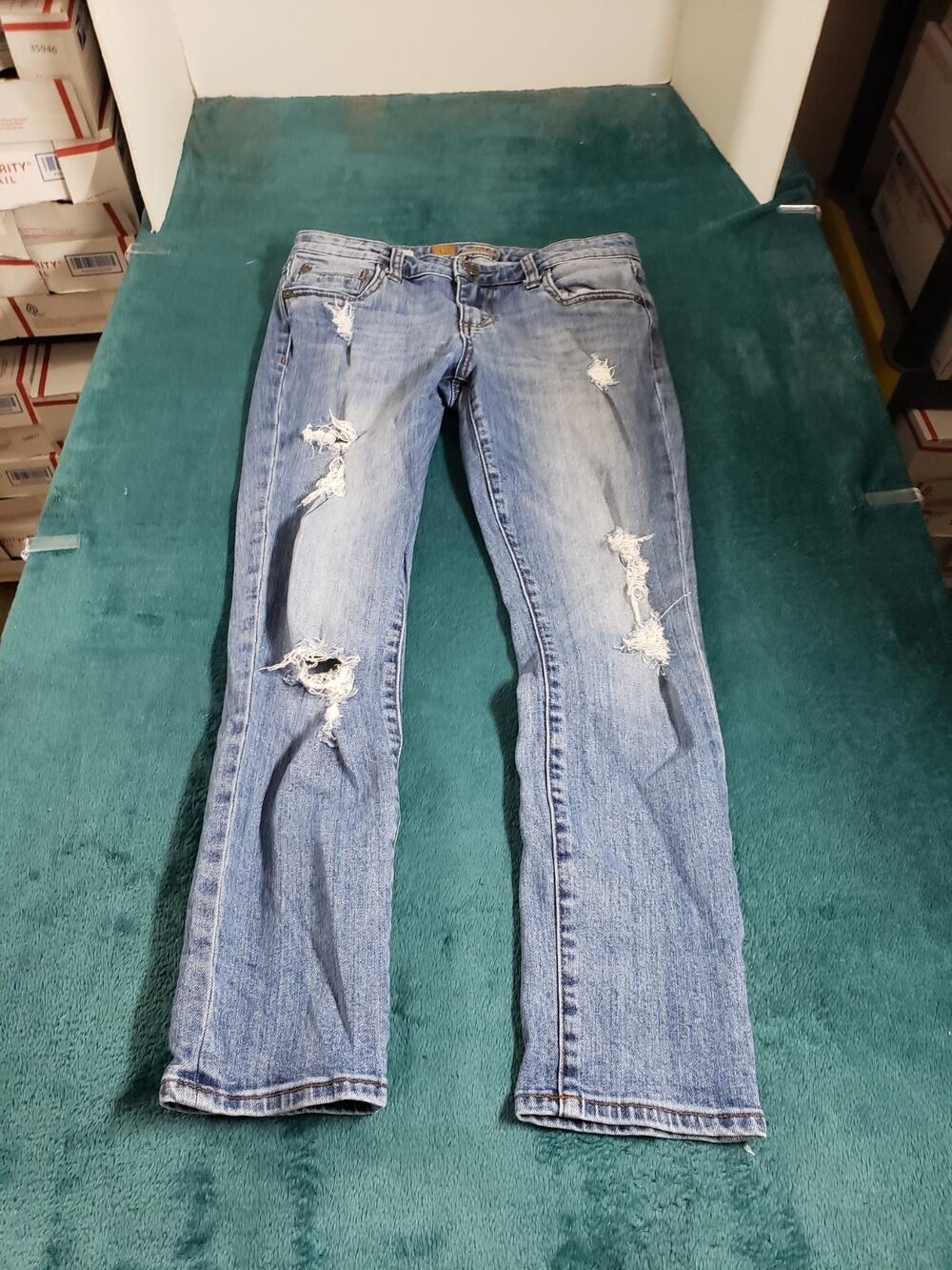 Kut from The Kloth Jeans Size 2 Petite Womens Blue Mid-Rise Katy Boyfriend